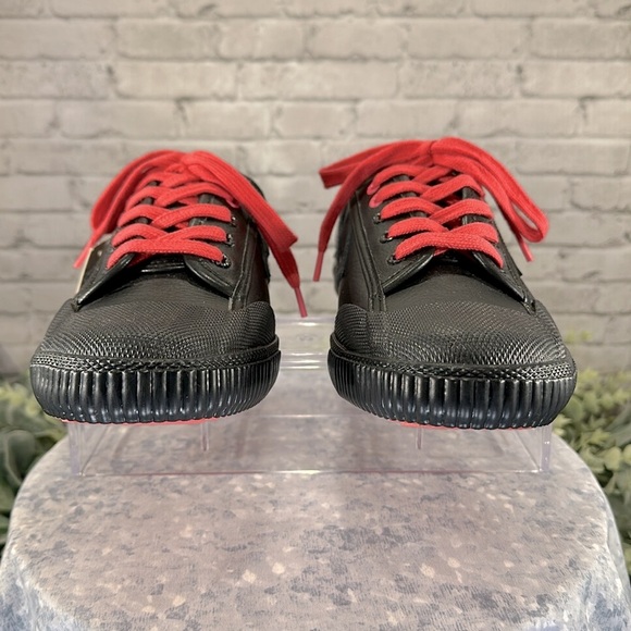 FEIYUE X STAPLE 1920 Black Leather Low Full Color Pigeon Sneakers Men’s 10🖤NWT - Picture 2 of 12